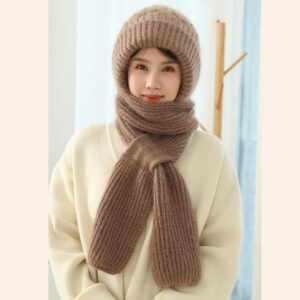 Women’s 2-in-1 Knit Winter Hood Set