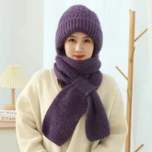 Women’s 2-in-1 Knit Winter Hood Set